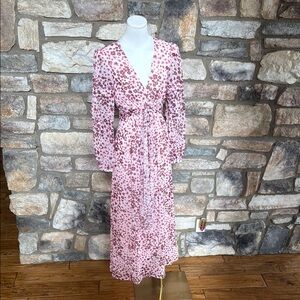 Floral Pink Maxi Dress